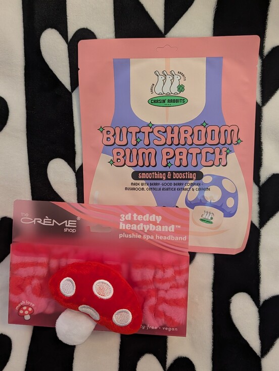 The Creme Shop Other - BUTTSHROOM Bum Patch + Mushroom Spa Headband - Fun Mushroom Lovers Bundle